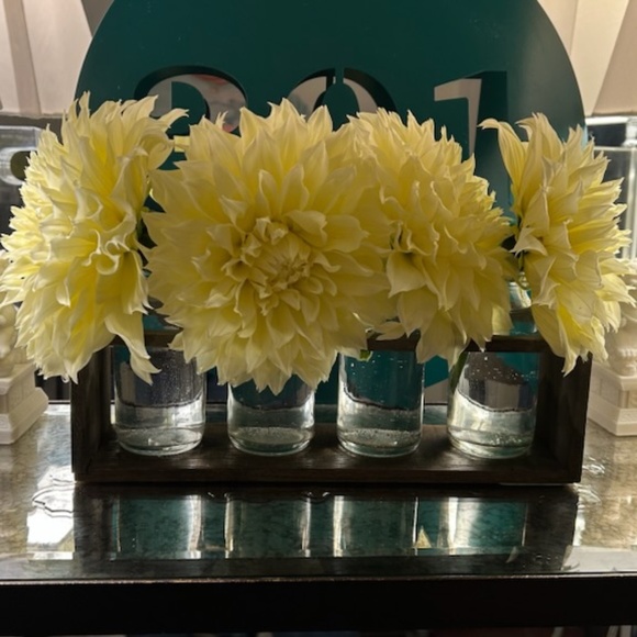 World Market - Bud vases with wood frame - Picture 2 of 3